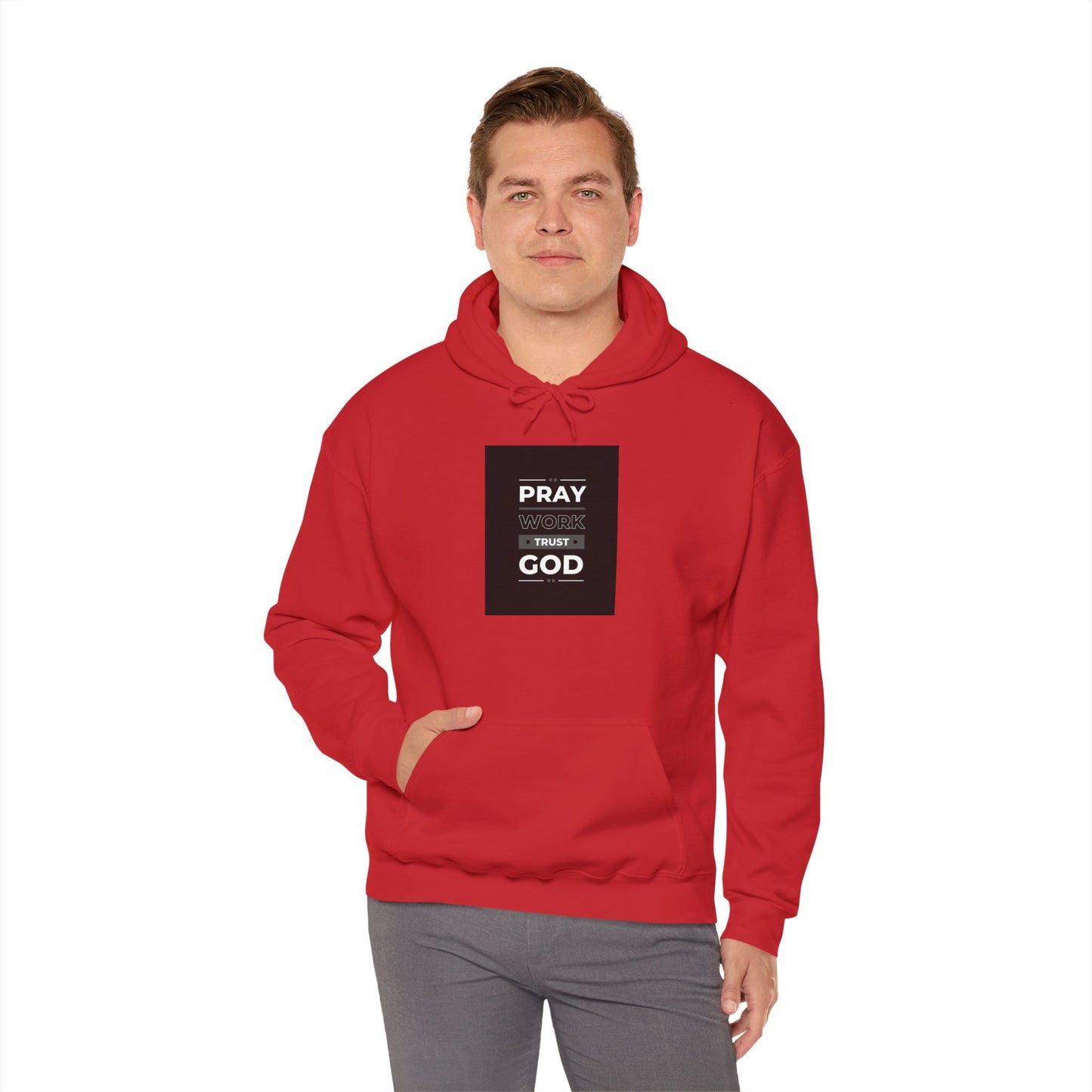 Trust in God and Work Hard Hoodie